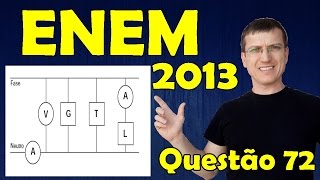 ENEM 2013  Questão 72 resolvida Caderno Azul  Física  Eletricidade  Prof Marcelo Boaro [upl. by Osicnarf]