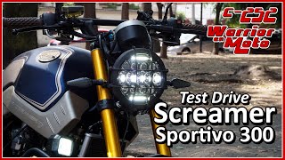 SCREAMER SPORTIVO 300 Vento  Prueba de Manejo  Test Drive  Warrior En Moto  252 [upl. by Lodmilla]