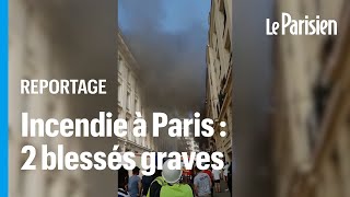 « Des habitants se sont défenestrés »  deux blessés graves dans un incendie à Paris [upl. by Marmawke]