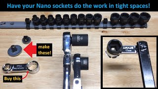 Nano Sockets are cool use a 38quot ratchet OR your favorite 17mm wrench Astro Husky Sunex TienI [upl. by Ikairik]