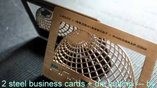 Metal business cards  Steel or Aluminium printed full colors [upl. by Giavani]