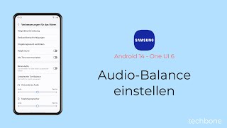 AudioBalance einstellen  Samsung Android 14  One UI 6 [upl. by Rosdniw]