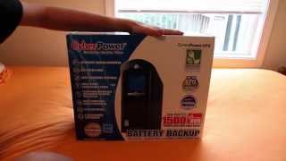 CyberPower 1500va UPS Battery Backup Unboxing [upl. by Lihp]