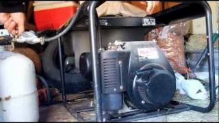 Gasoline Generator Converted To Run on Propane [upl. by Ennire81]