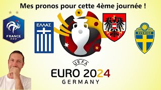 PRONOSTIC Lundi 19 Juin  France – Grèce et Mardi 20 Juin  Autriche – Suède Euro2024 [upl. by Laveen]