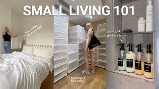 How to organize and decorate small apartment  8 tips amp hacks ✨ ad [upl. by Tybie]