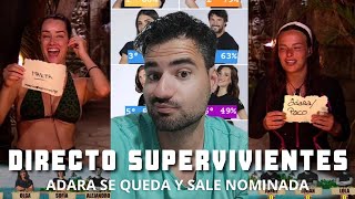 SUPERVIVIENTES ALL STARS ADARA se QUEDA y sale NOMINADA con OLGA y JORGE  Hablamos de tele [upl. by Ellerd]