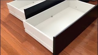 How to assemblebuild IKEA Dresser Drawers  FAST amp EASY [upl. by Lorianna344]