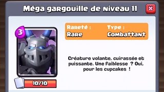 Clash Royale DEFI MEGA GARGOUILLE en vidéo  gameplay exclusifs [upl. by Yrffej]