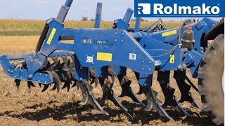 Ploughless cultivation with the Rolmako U624 chisel plough [upl. by Ariom]