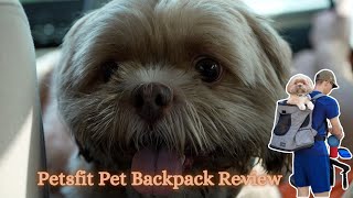 Petsfit Pet Backpack Review [upl. by Clarine]