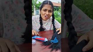 Hair and Colgate 😅shortvideos funny explore shortvideos reels comedy viralvideos [upl. by Heathcote470]