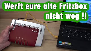 AVM Fritzbox als MESH WLAN Repeater benutzen  Access Point ohne Kabel Einrichtung ganz einfach [upl. by Tonnie]