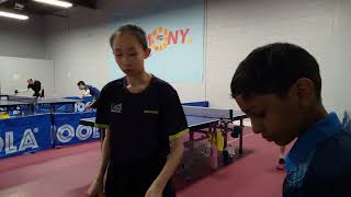 Elite TTC Goldenway Individual League  Div A  Wendy Liu 869 vs Henry Li 806  30 [upl. by Stilu]