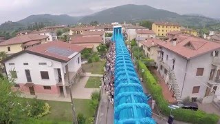 SCIVOLO GONFIABILE PIU LUNGO D ITALIA  150Mt A GUSSAGO FESTA ORATORIO DI SALE [upl. by Katuscha905]