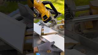 Baseboard Trick Installation Around Obstacles 👉 Gpr3Carpentry🔨 viral carpentry tools tips [upl. by Artkele]