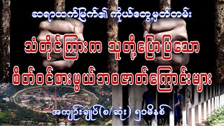 သံတိုင်ကြားမှဘဝများ အကျဥ်းချုပ်စဆုံး စာရေးသူ ဆရာထက်မြက်၏ ကိုယ်တွေ့မှတ်တမ်း [upl. by Claudine94]