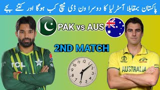 Pakistan vs Australia 2nd ODI Match Date amp Time 2024  Pak vs Aus  2nd ODI Match Schedule [upl. by Ybocaj923]