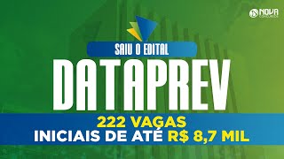 Edital Publicado Concurso DATAPREV 222 vagas e iniciais de R 87 mil [upl. by Yllim]