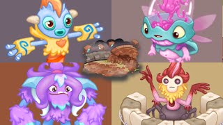 Celestial Island  All Monsters Sounds Animations and Revivals  My Singing Monsters [upl. by Pacian]