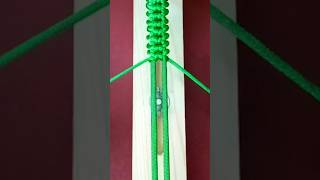 How to knit green paracord bracelets quickly diy craft shortvideo [upl. by Lleinnad]