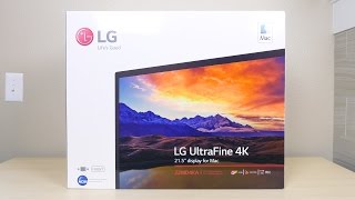 LG UltraFine 4K Display Unboxing and First Impressions [upl. by Lilli]