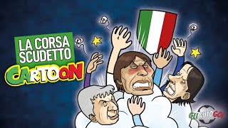 AUTOGOL CARTOON  La corsa Scudetto [upl. by Sidoeht]