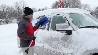 Easily Clear Ice with the Snow Joe Blizzard Ice Scraper [upl. by Emolas]