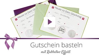 DIY Gutschein basteln als Rubbellos  DANATO [upl. by Herstein]