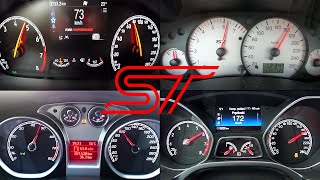 Ford Focus ST  ACCELERATION Battle  Focus st mk1 vs mk2 vs mk3 vs mk4 [upl. by Benedic]