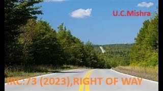 Highway Engineering 01 Right of Way [upl. by Ynneh]