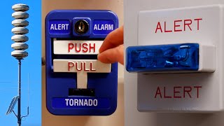 TornadoFire Alarms doing Alternate Wail  Wheelock amp FireLite System Test 22 [upl. by Publius]