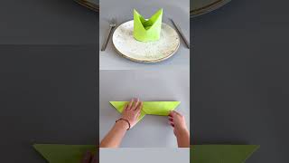 🎩 Easy Napkin Folding for a Stylish Hat Design  Perfect for Parties 🎩 [upl. by Mello]