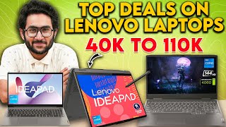 Best Deals On Lenovo Laptops From ₹40000  ₹110000 To Buy During This Sale [upl. by Nawotna]