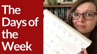 DAYS of the WEEK in BRITISH ENGLISH [upl. by Tychon]