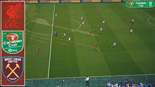 Liverpool vs West Ham Extended Highlights  EFL Cup 202425 [upl. by Airehc]