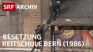 Reitschule Bern 1986  Geschichte vom Kulturraum Reitschule IKUR  SRF Archiv [upl. by Keven]