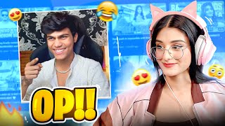 Payal reacts on adarshuc 😎 FUNNY Omegle reaction 🤣🥰 [upl. by Llerrom]