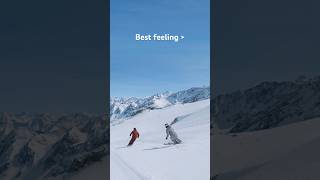 This feeling ❄️ Who is ready to go skiing ⛷️ 🎥 Alpsolut stubaiergletscher [upl. by Ado]