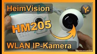 Review HeimVision HM205  Full HD Wireless IPKamera mit Nachtsicht amp Audio [upl. by Gerius865]