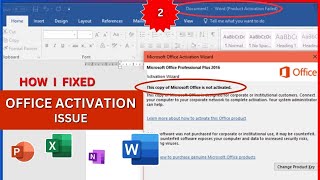 How to Activate Microsoft Office  This copy of Microsoft Office is not activate  Office Activation [upl. by Alah590]