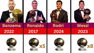 ALL BALLON DOR WINNERS From 1956 to 2024 [upl. by Anilat]