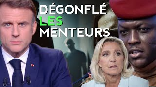 LAES a un nouveau allié Marine le Pen Elle réagit au discours de Macron  IB sur le mensonge [upl. by Demodena]