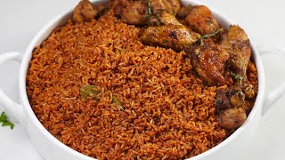 How to cook Jollof rice for beginners Make Nigerian party Jollof at home  SHOP AND COOK WITH ME [upl. by Laven]