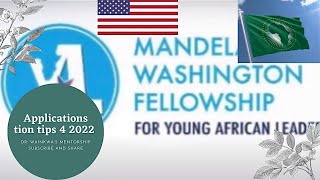 How to apply for the Nelson Mandela Washington Fellowship 20212022 and Application tips [upl. by Boutis]