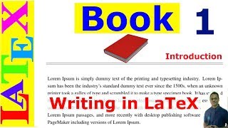 A Complete Book Writing in LaTeX Latex Tutorial Episode30 [upl. by Novaat543]