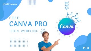 FREE CANVA PRO 1 MONTH 100 WORKING 2024  PT 3 [upl. by Biggs881]