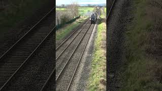 60007 Sir Nigel Gresley Test Run 26th February 2024 Short train railway 60007 steamtrain steam [upl. by Atteyek]