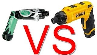 Review DeWalt DCF680 VS Hitachi DB3DL Cordless Screwdrivers [upl. by Gardener56]