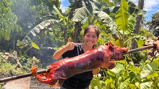 I tried to cook quotLechon Baboyquot to celebrate my birthday in the countryside Bohol Learning101 [upl. by Aihpledalihp]